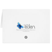 Lions face animal painting art card (Back Horizontal)