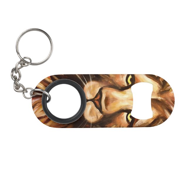 Lion's Face Keychain Bottle Opener (Front (Horizontal))