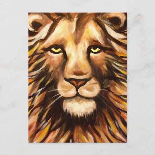 Lions Face Postcard