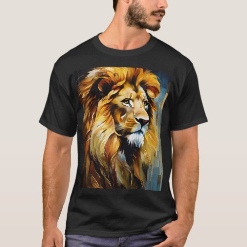 Lions face printed t_shirt
