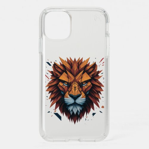Lions Glitch Den Contemporary Geometric design Speck iPhone 11 Case