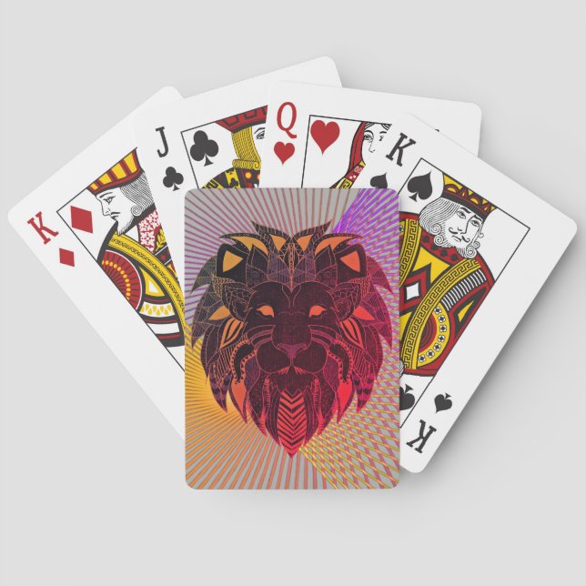 Lion's Head Poker Cards (Back)