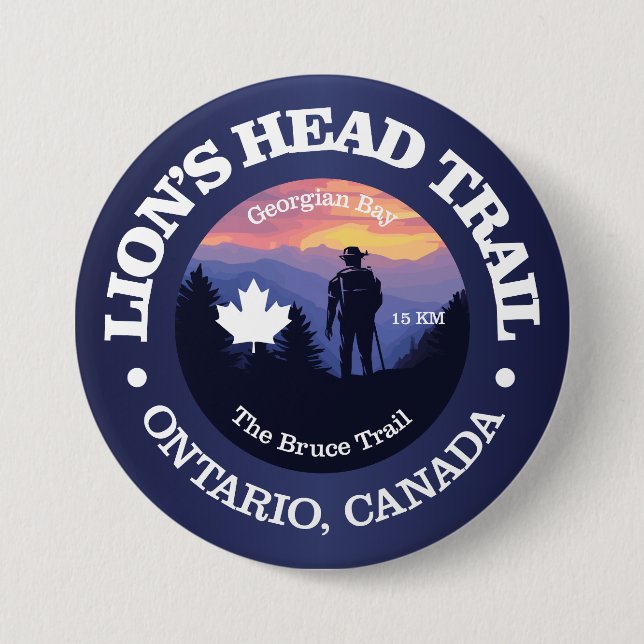 Lion's Head Trail (rd2) Button (Front)