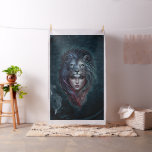 Lion's heart and feminine strength fabric