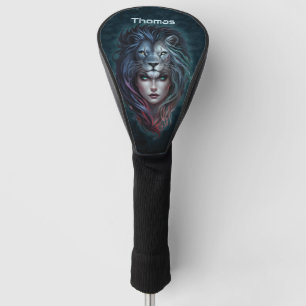 Lion's heart and feminine strength golf head cover