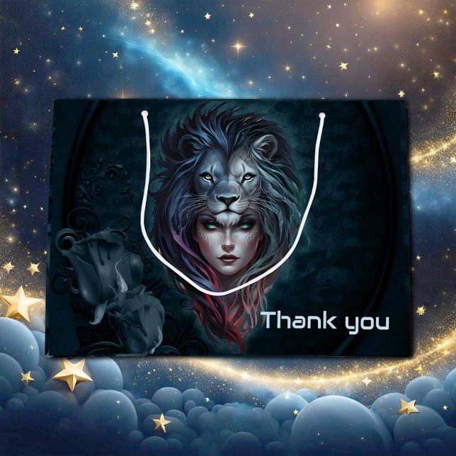 Lion's heart and feminine strength large gift bag (Creator Uploaded)