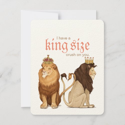 Lions in Love card