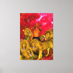 Lions journey canvas print