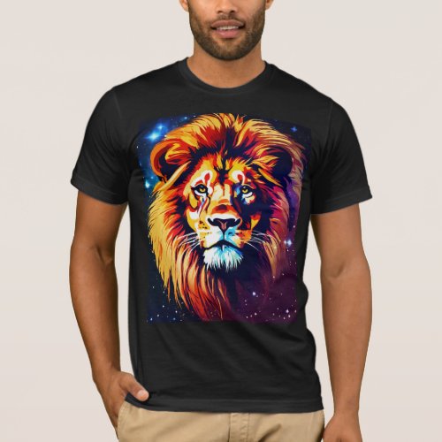Lions Majesty Sunset Silhouette T_Shirt Design