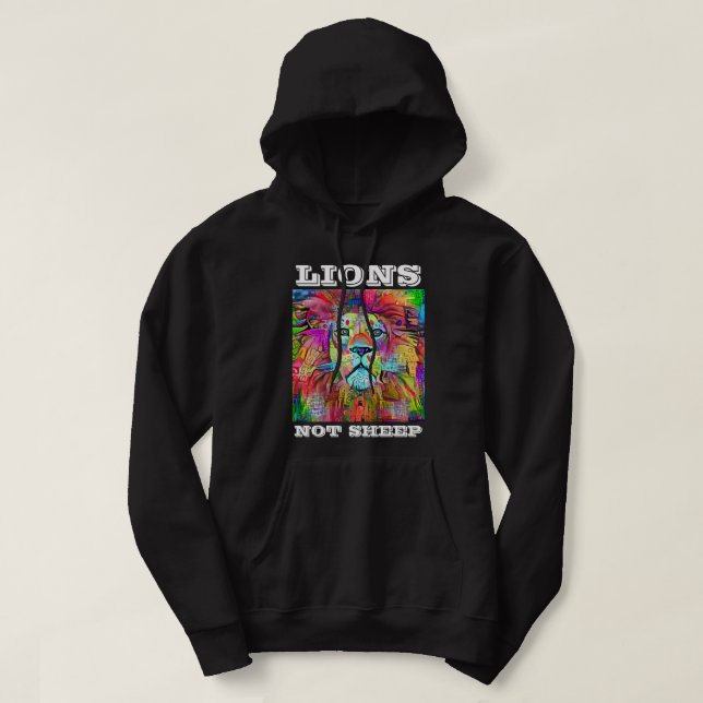 LIONS NOT SHEEP PATRIOT T-SHIRTS & HOODIES (Design Front)