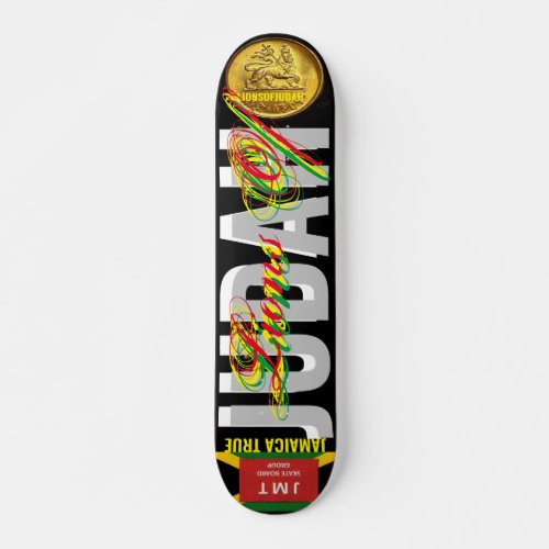 LIONS OF JUDAH  JAMAICAN 7 34 Skateboard Deck