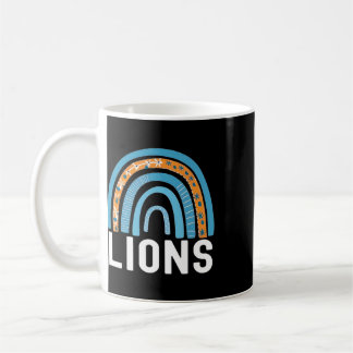 Lions School Sports Fan Team Back To School Spirit Coffee Mug