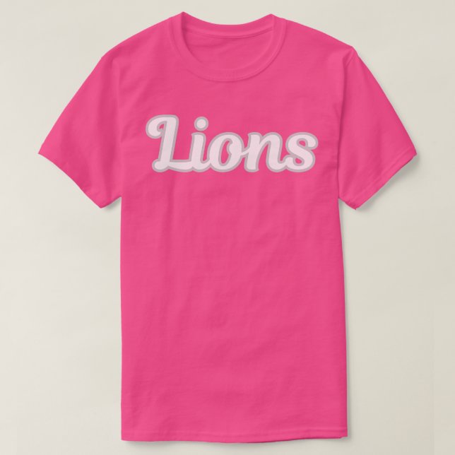 Lions Script T-Shirt (Design Front)