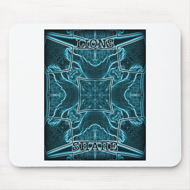 Lions Share Art Print Mouse Pad (Front)