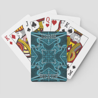 Lions Share Art Print Poker Cards
