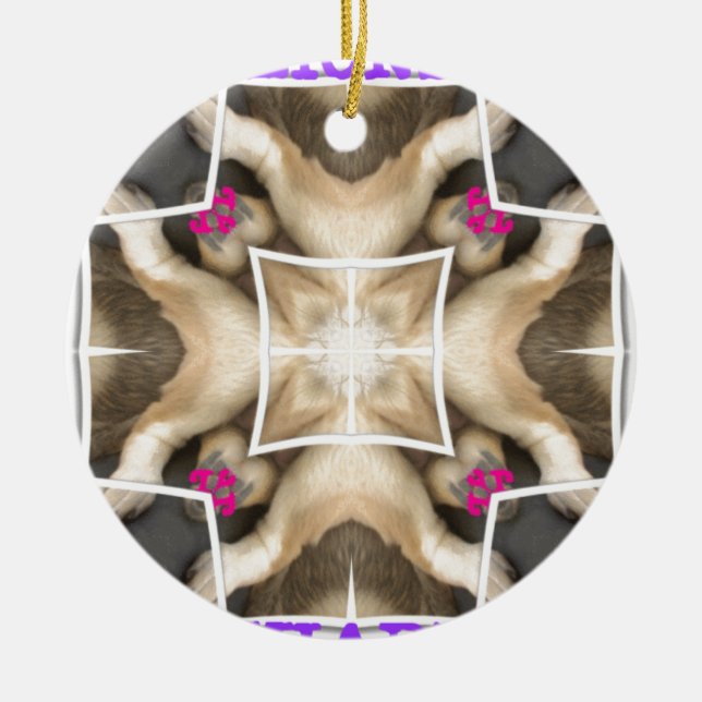 Lion's share ceramic ornament (Front)