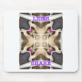 Lion's share mouse pad