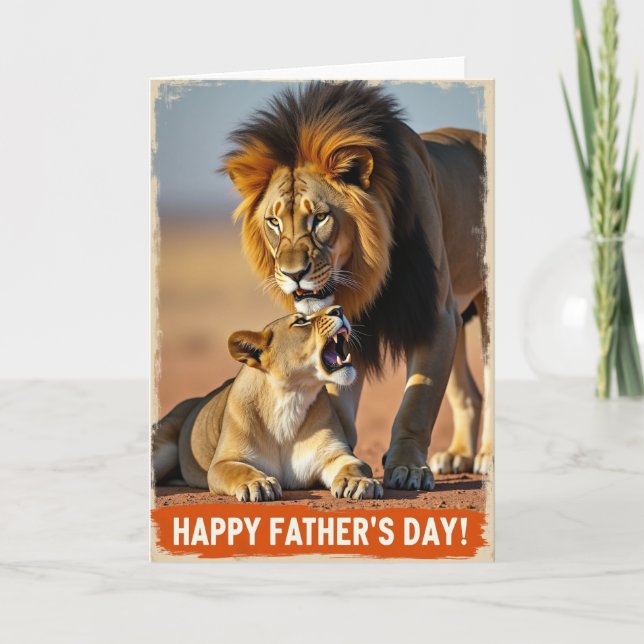 Lions Sweet Fathers Day Card (Front)