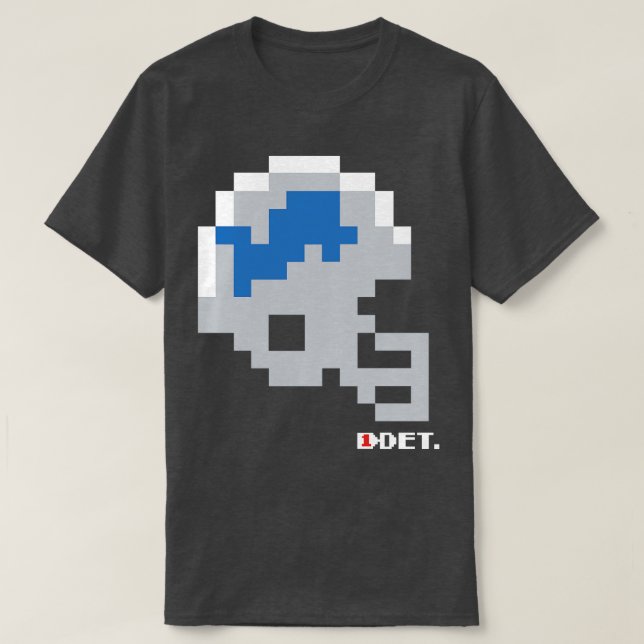 Lions Tecmo Bowl Helmet T-Shirt (Design Front)