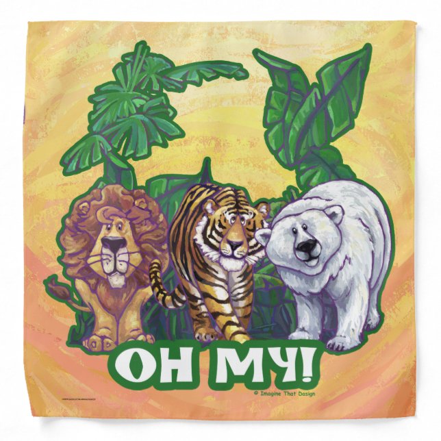 Lions Tiger Bears Oh My Bandana (Front)
