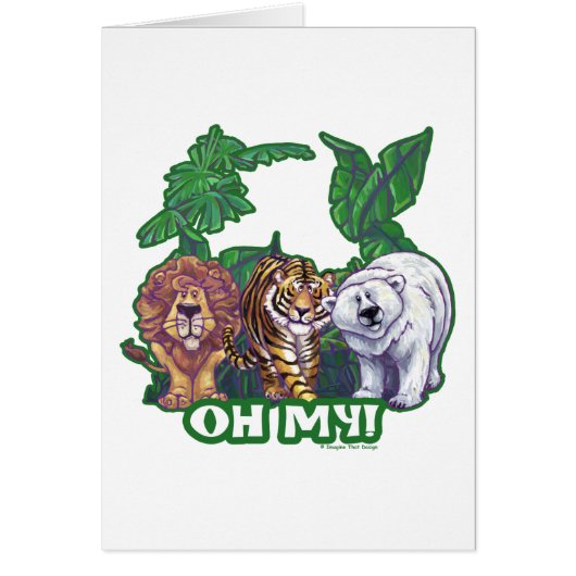 Lions Tiger Bears Oh My Cards (Front)