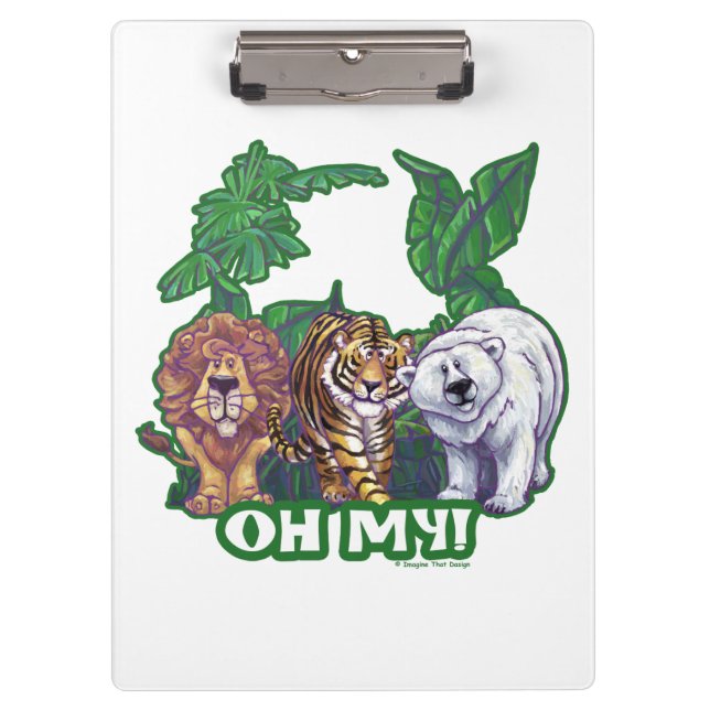 Lions Tiger Bears Oh My Clipboard (Front)