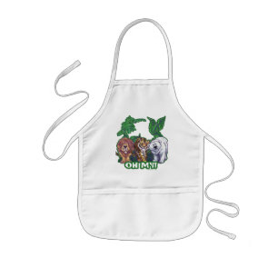 Lions Tiger Bears Oh My Kids' Apron