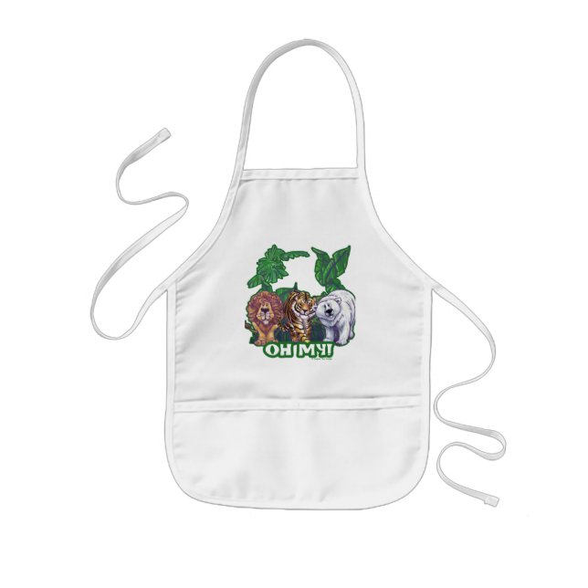 Lions Tiger Bears Oh My Kids' Apron (Front)