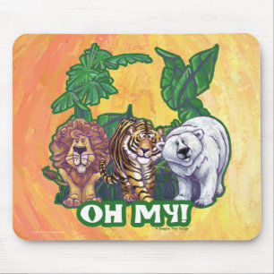 Lions Tiger Bears Oh My Mouse Pad