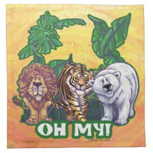 Lions Tiger Bears Oh My Napkin