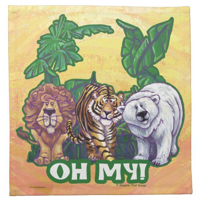 Lions Tiger Bears Oh My Napkin (Front)
