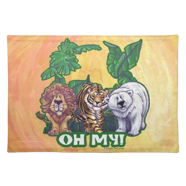 Lions Tiger Bears Oh My Placemat (Front)