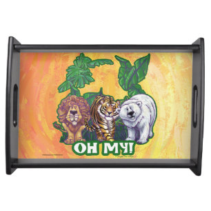 Lions Tiger Bears Oh My Serving Tray