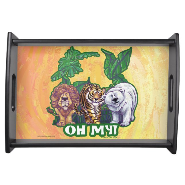 Lions Tiger Bears Oh My Serving Tray (Front)