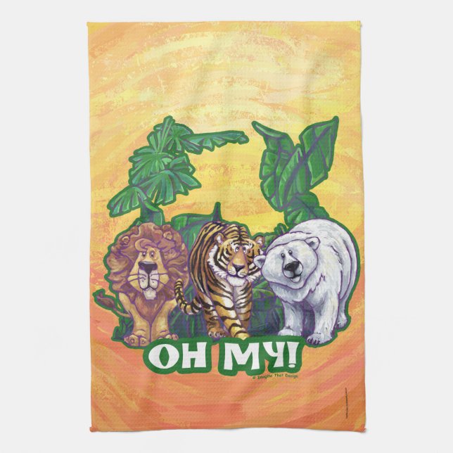 Lions Tiger Bears Oh My Towel (Vertical)