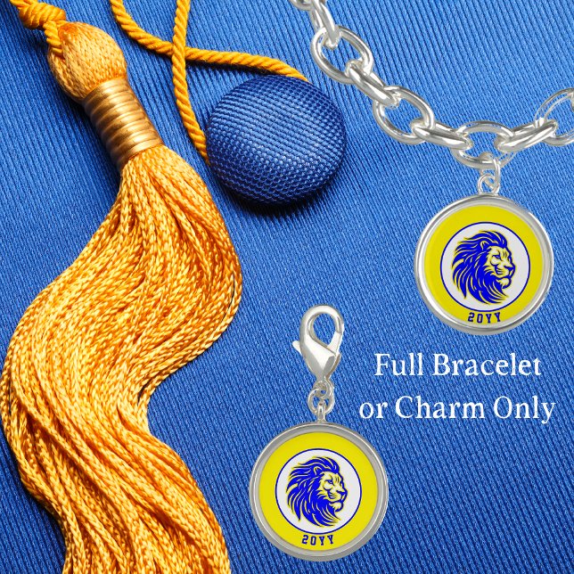 Lions Yellow and Blue Graduation Year Bracelet (Creator Uploaded)