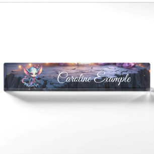 Liora – Crystal Heart from the Stars Desk Name Plate