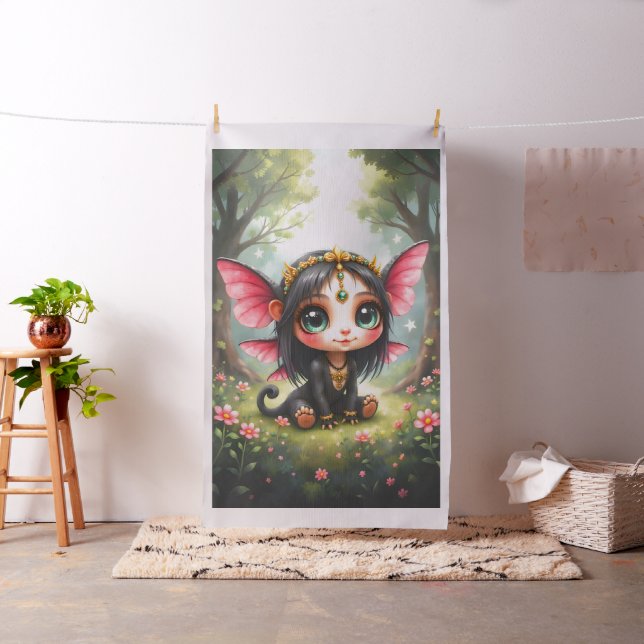 Liora – Keeper of Tiny Stars.  Fabric (In Situ)