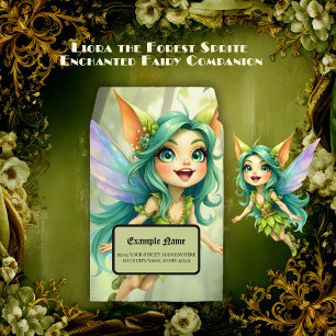 Liora the Forest Sprite –Enchanted Fairy Companion Envelope Mailers