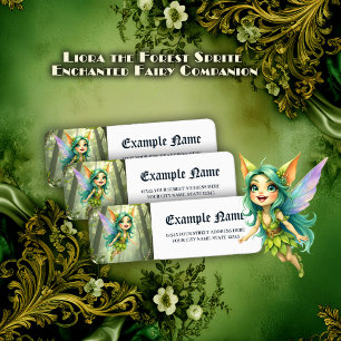 Liora the Forest Sprite –Enchanted Fairy Companion Label