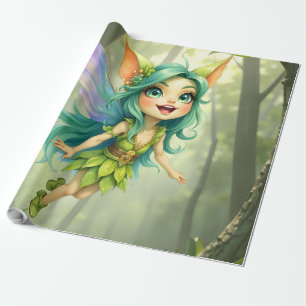 Liora the Forest Sprite –Enchanted Fairy Companion Wrapping Paper