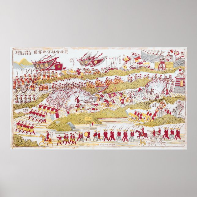 Liou Repelling the French at Bach Ninh Poster (Front)