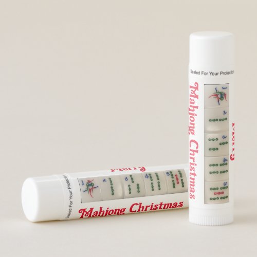 Lip balm Mahjong gift with tiles