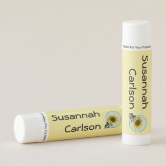 Lip Balm - Sunflower with Name
