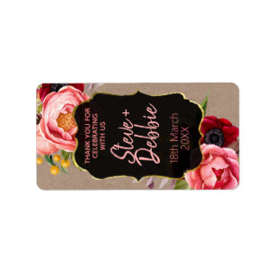 Lip Balm Thank You Wedding Favor Label