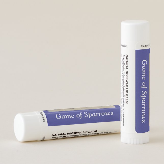Lip balm with mahjong theme (Back)