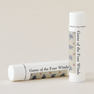 Lip balm with mahjong theme