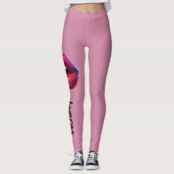 Lip Boss Leggings by TheLipstickLady at Zazzle