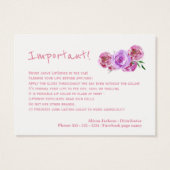 Lip color distributor application instructions (Back)