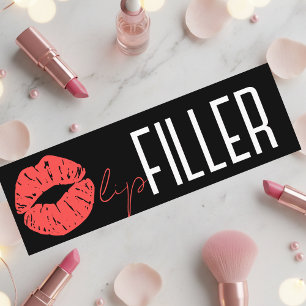 Lip filler, makeup artist mini business card